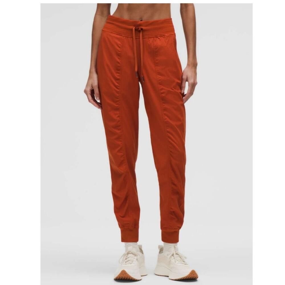 Lululemon Dance Studio Mid-Rise Jogger Full Length Cayenne Rust Orange Size 2